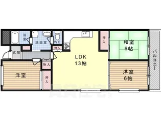 クレール【4階】の間取り