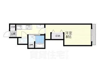 三熊ハイツ渚2号【3階】の間取り