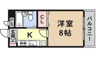 アパルト四天王寺2【2階】の間取り