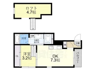 アーバンレジデンス北田辺 【2階】の間取り