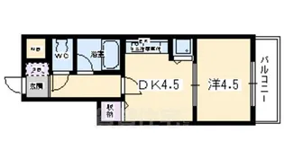 ライオンズマンション五条大宮第2【4階】の間取り