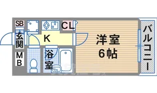 シャトラン新神戸【4階】の間取り