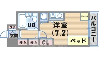ルモンド西宮【4階】の間取り