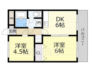 リアーズ緑地公園【5階】の間取り