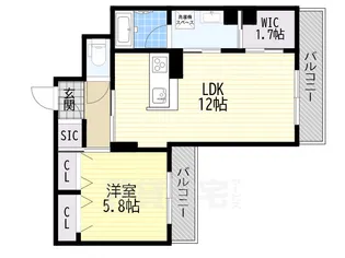 ティエード【3階】の間取り