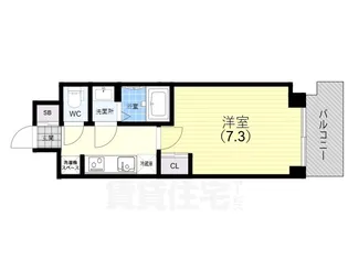 GENOVIA神戸湊川公園【14階】の間取り