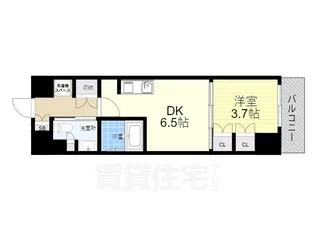 ザ・パークハビオ塚本【4階】の間取り