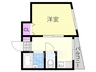 ルーミハイツ塚本【4階】の間取り
