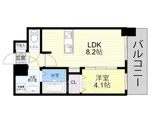 プレサンス桜山駅前アフォード【14階】の間取り