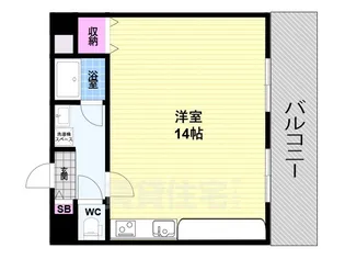 サンシティアビタシオン鴨川【-1階】の間取り