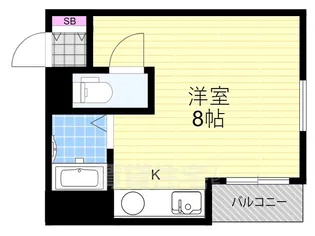 ハイツ知名2【202号室】の間取り