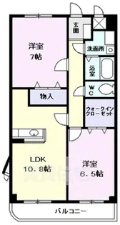 ベル・アンジュ【4階】の間取り