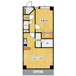 ST PLAZA EAST【6階】の間取り