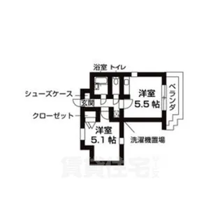 エステート朱雀【2階】の間取り