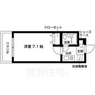 エステート朱雀【4階】の間取り