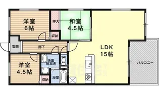 ハイエスト滝川【3階】の間取り