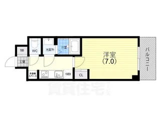 GENOVIA神戸湊川公園【10階】の間取り