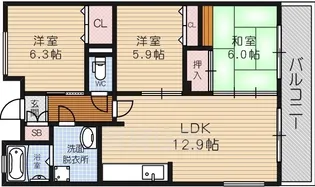 メゾン七条新町【2階】の間取り