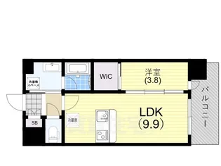 GENOVIA神戸新開地駅前【5階】の間取り