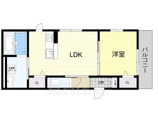 グランディール清華Ⅱ【1階】の間取り