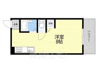 シャンテー招提【3階】の間取り