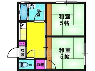 第二晴風荘【2階】の間取り