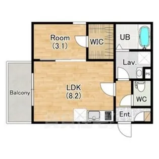 ジーメゾン八尾セレニテ【2階】の間取り