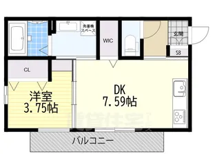 グランディール清華II【1階】の間取り