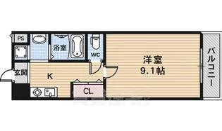 サンモールコート烏丸【4階】の間取り