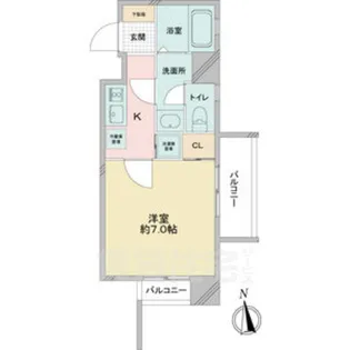 リエス鶴舞EAST TOWER【2階】の間取り