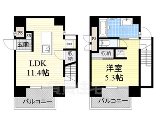 ホワイトブロッサム【6階】の間取り
