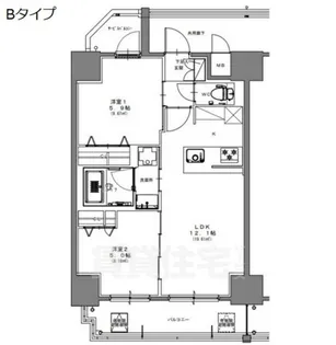 S-RESIDENCE高岳ardent【7階】の間取り