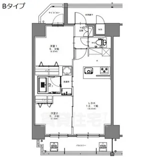 S−RESIDENCE高岳ardent【12階】の間取り