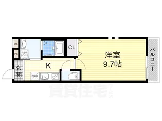 フジパレス野里公園【1階】の間取り