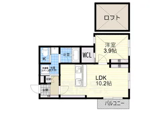 GRAN KOBELIA【1階】の間取り
