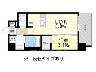 エスプレイス名古屋神宮前【14階】の間取り