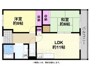ノースコーポ【1階】の間取り
