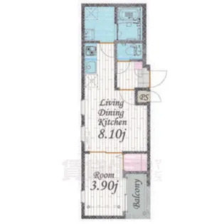 Cherim 本陣十王町 North【3階】の間取り