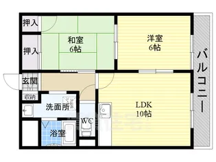 ハイツクレマチス【204号室】の間取り