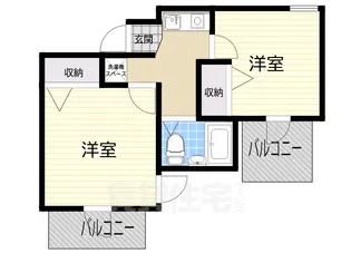 セレーノ門戸【5階】の間取り