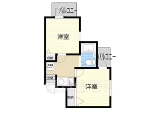 セレーノ門戸【1階】の間取り