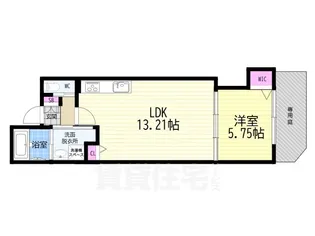 BRIGHENCE御陵南WEST【1階】の間取り