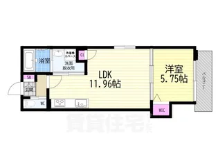 BRIGHENCE御陵南WEST【2階】の間取り