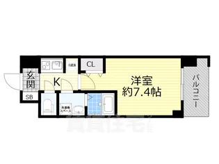 M-RESIDENCE新大阪Garden【8階】の間取り