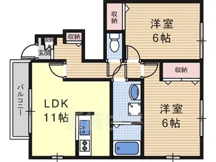 サニーメゾン【1階】の間取り