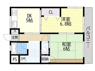 山本マンション【1階】の間取り