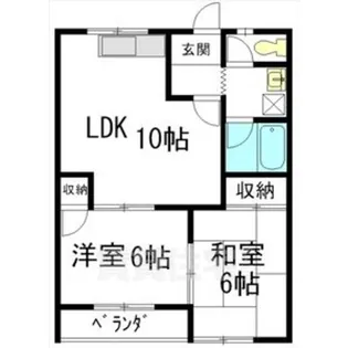 ムーニー室賀【1階】の間取り