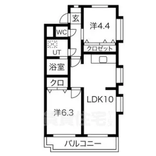 モールセゾン大森【4階】の間取り