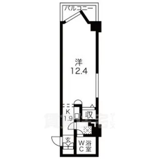 グリーンハイツ浅間町【4階】の間取り