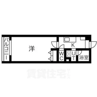 ドルフソレイユ鞍馬口【3階】の間取り
